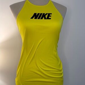 Nike DRI-FIT Halter Tank Top Yellow Women’s S